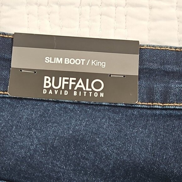 Buffalo By David Bitton Men's Size W36 L32 Slim Boot King Stretch Fit Jeans NWT - Picture 11 of 16